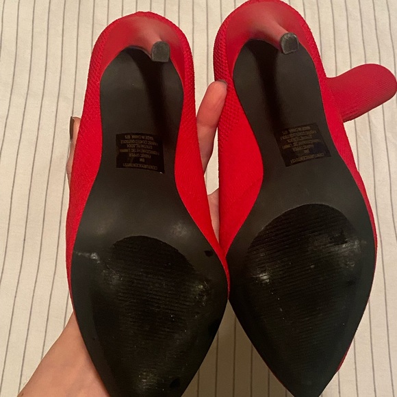 Knit, heeled, sock booties - Picture 6 of 11